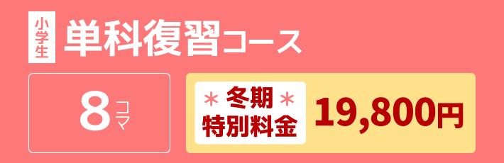 小学生：単科復習コース