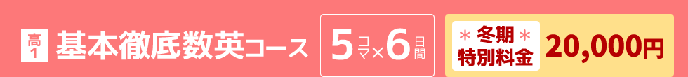 高1：基本徹底数英コース