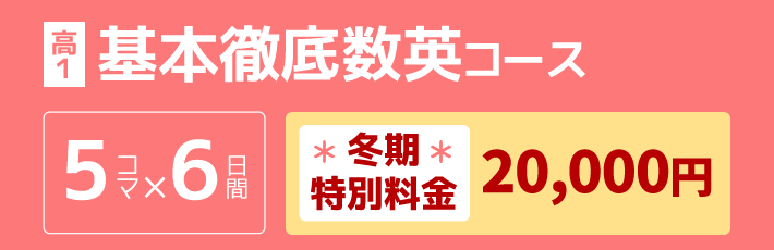 高1：基本徹底数英コース